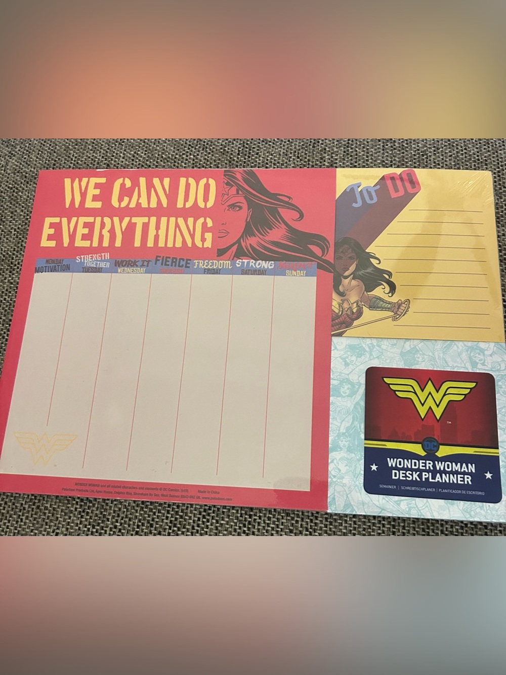 Wonder Woman desk planner